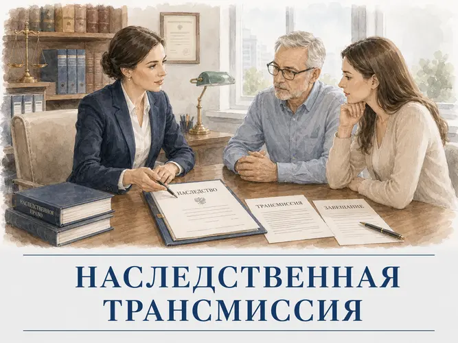 Адвокат консультирует наследников по вопросу наследственной трансмиссии